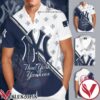 New York Yankees Bronx Bombers Blue White Hawaiian Shirt And Short, Unique Gifts For Friends - Vesles2014S 1