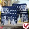 New York Yankees Bronx Bombers Palm Tree Summer Beach Shorts Navy Hawaiian Shirt And Short, Unique Gifts For Friends - Vesles2014S 1