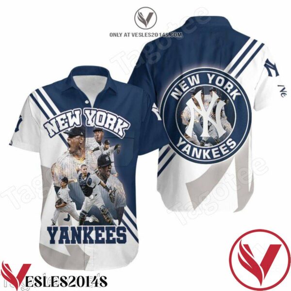New York Yankees Legends Heat Throw Hawaiian Shirt, Unique Gifts For Friends - Vesles2014S 1