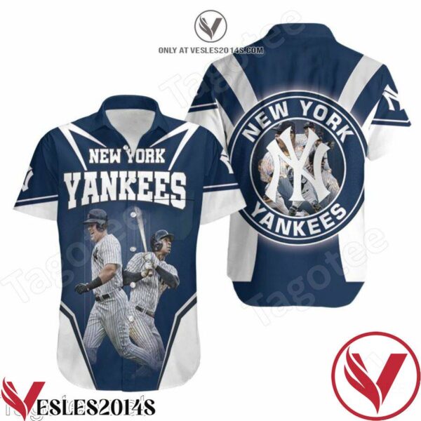 New York Yankees Luke Voit And Didi Gregorius Achievements Hawaiian Shirt, Unique Gifts For Friends - Vesles2014S 1
