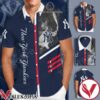 New York Yankees Navy Hawaiian Shirt And Short, Unique Gifts For Friends - Vesles2014S 1