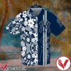 New York Yankees Stripes Flowery Navy Hawaiian Shirt And Short, Unique Gifts For Friends - Vesles2014S 1