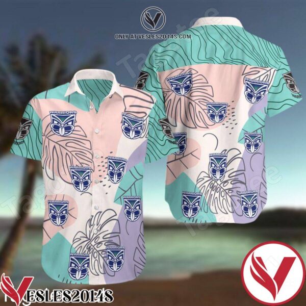 New Zealand Warriors Hawaiian Shirt And Short, Unique Gifts For Friends - Vesles2014S 1