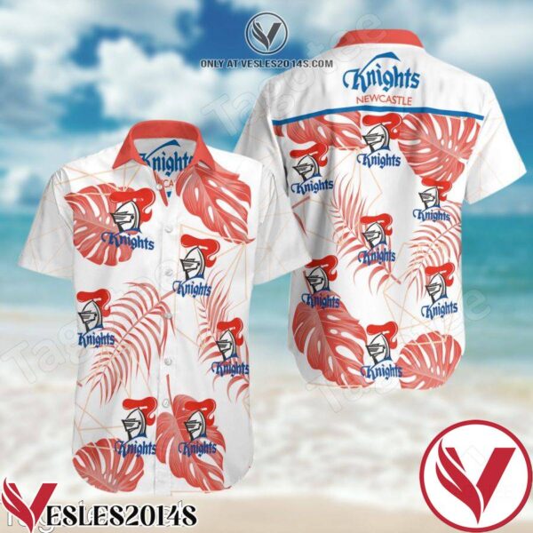 Newcastle Knights Hawaiian Shirt And Short, Unique Gifts For Friends - Vesles2014S 1