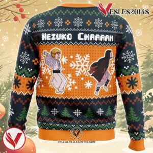 Nezuko Chaaaan Demon Slayer Ugly Christmas Sweater, Unique Christmas Gift For Fans - Vesles2014S 1