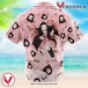 Nezuko Kamado Pattern Demon Slayer Hawaiian Button Up Shirt, Perfect Gifts For Anime Lovers - Vesles2014S