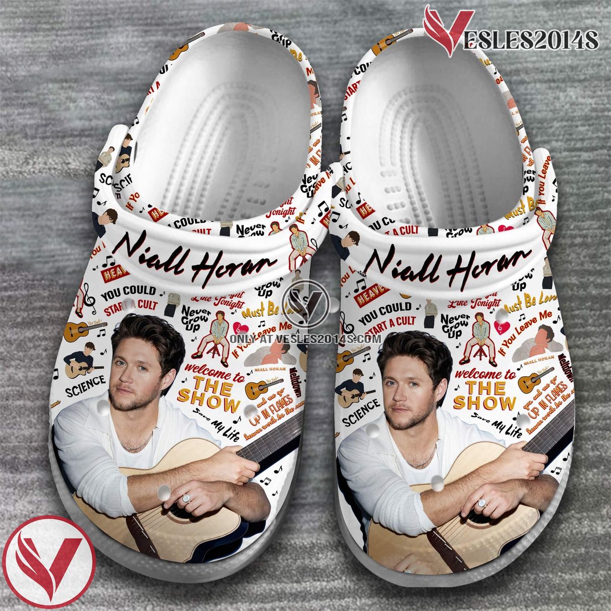 Niall Horan One Direction Band Music Crocs Crocband Clogs Shoes, Unique Gifts For Fans Style 1 - Vesles2014S 2