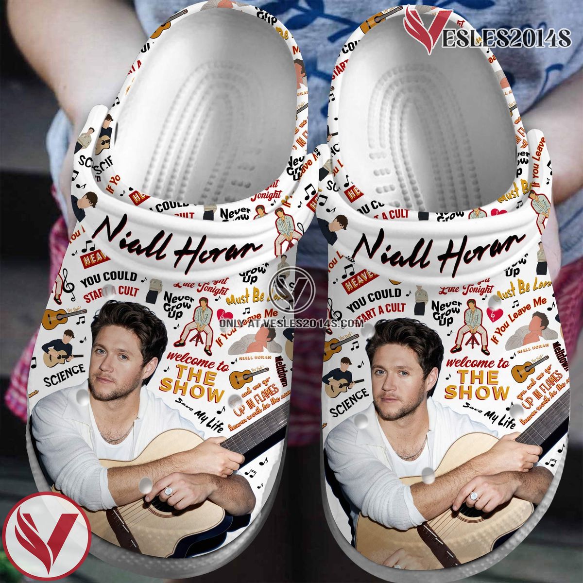 Niall Horan One Direction Band Music Crocs Crocband Clogs Shoes, Unique Gifts For Fans Style 1 - Vesles2014S