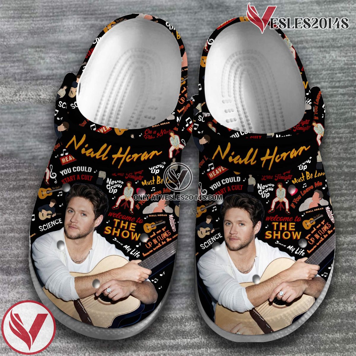 Niall Horan One Direction Band Music Crocs Crocband Clogs Shoes, Unique Gifts For Fans Style 3 - Vesles2014S 2