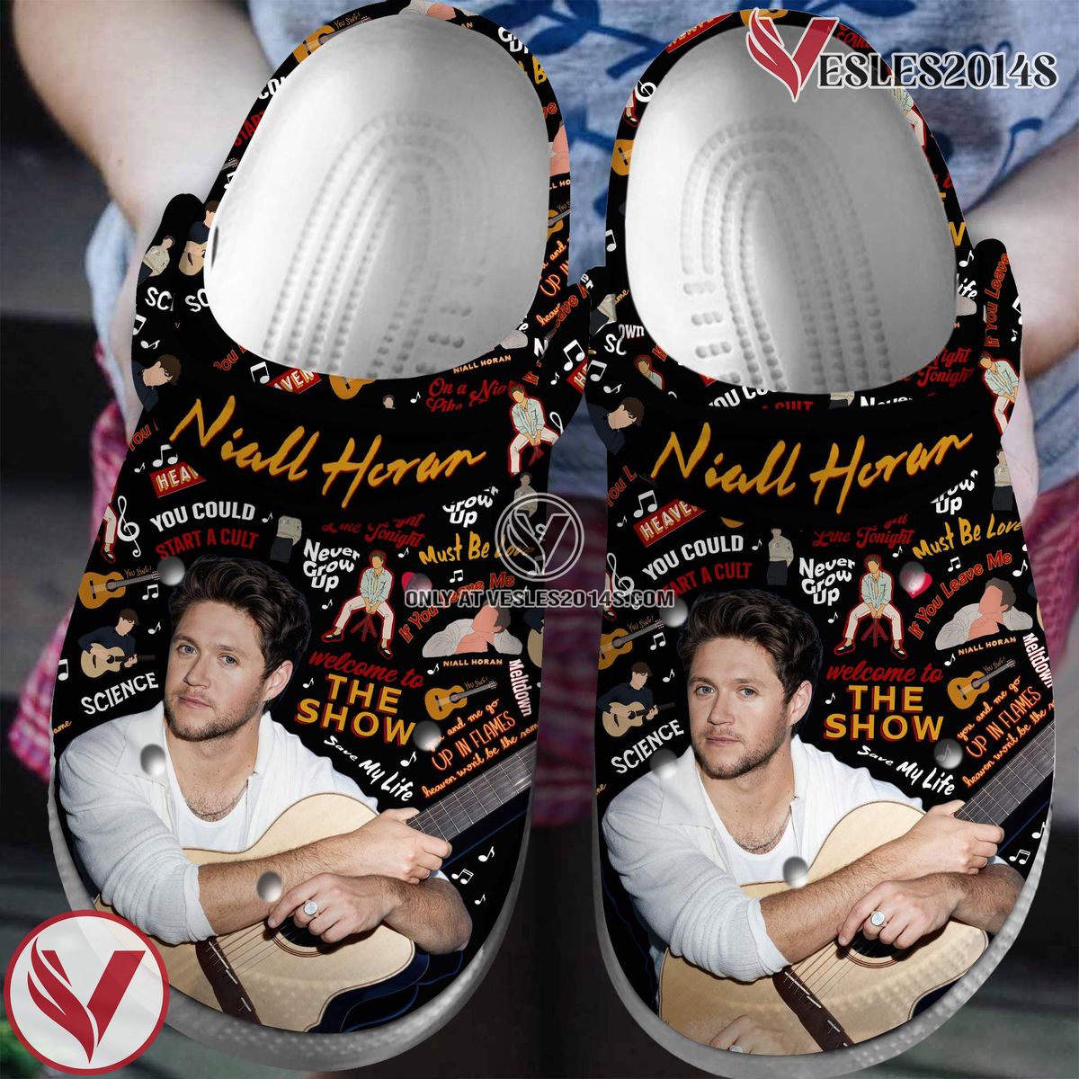 Niall Horan One Direction Band Music Crocs Crocband Clogs Shoes, Unique Gifts For Fans Style 3 - Vesles2014S
