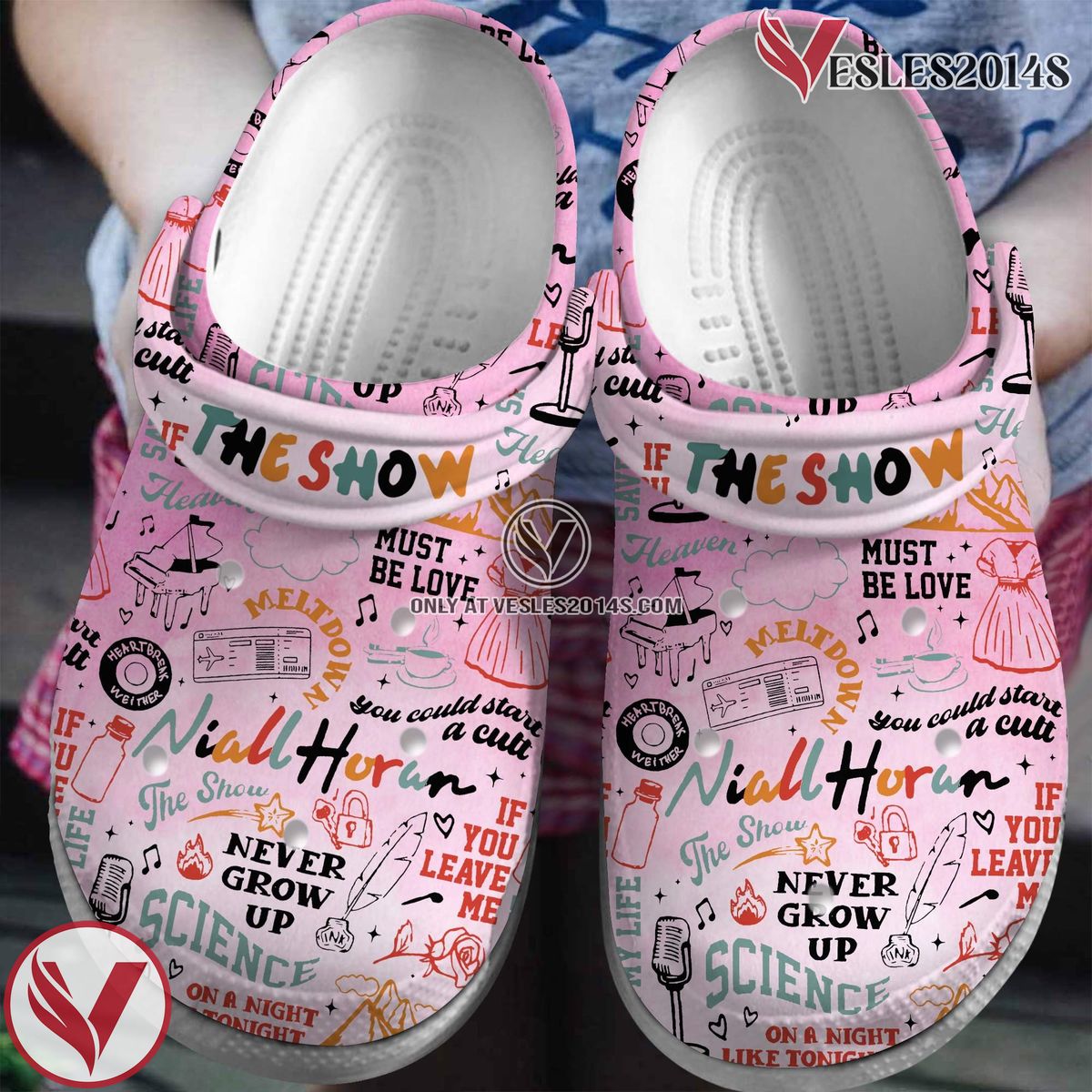 Niall Horan One Direction Band Music Crocs Crocband Clogs Shoes, Unique Gifts For Fans Style 9 - Vesles2014S