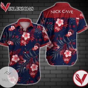 Nick Cave Hawaiian Graphic Print Short Sleeve Hawaiian Casual Shirt Vesles2014S 1