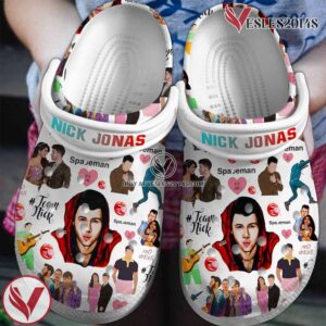 Nick Jonas Singer Music Crocs Crocband Clogs Shoes, Unique Gifts For Fans Style 2 - Vesles2014S