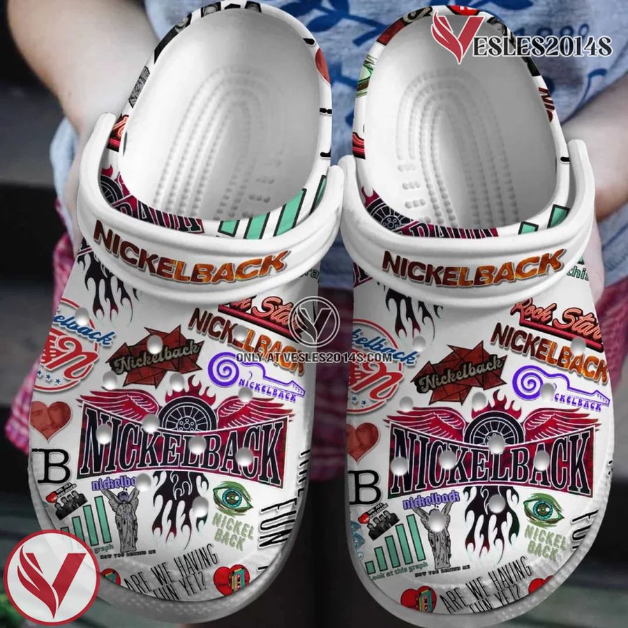 Nickelback Rock band Music Crocs Crocband Clogs, Unique Gifts For Fans - Vesles2014S