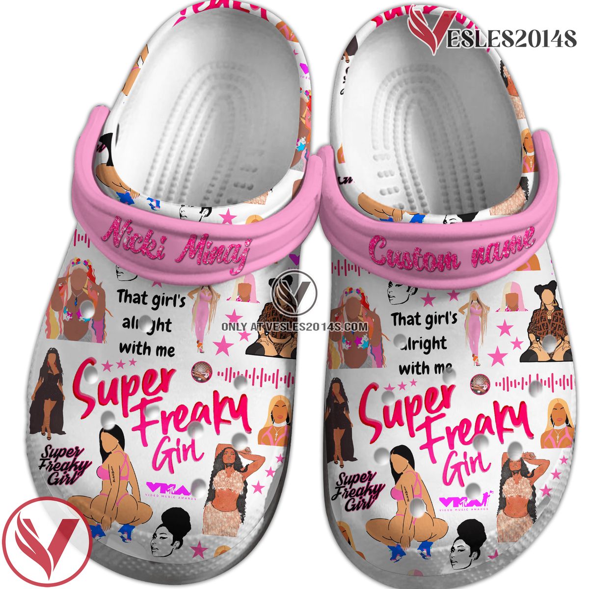 Nicki Minaj Music Crocs Crocband Clogs Shoes, Unique Gifts For Fans Style 4 - Vesles2014S 4