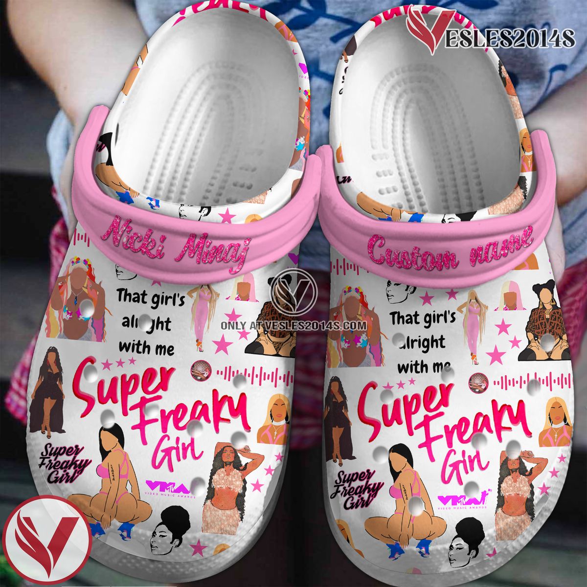 Nicki Minaj Music Crocs Crocband Clogs Shoes, Unique Gifts For Fans Style 4 - Vesles2014S