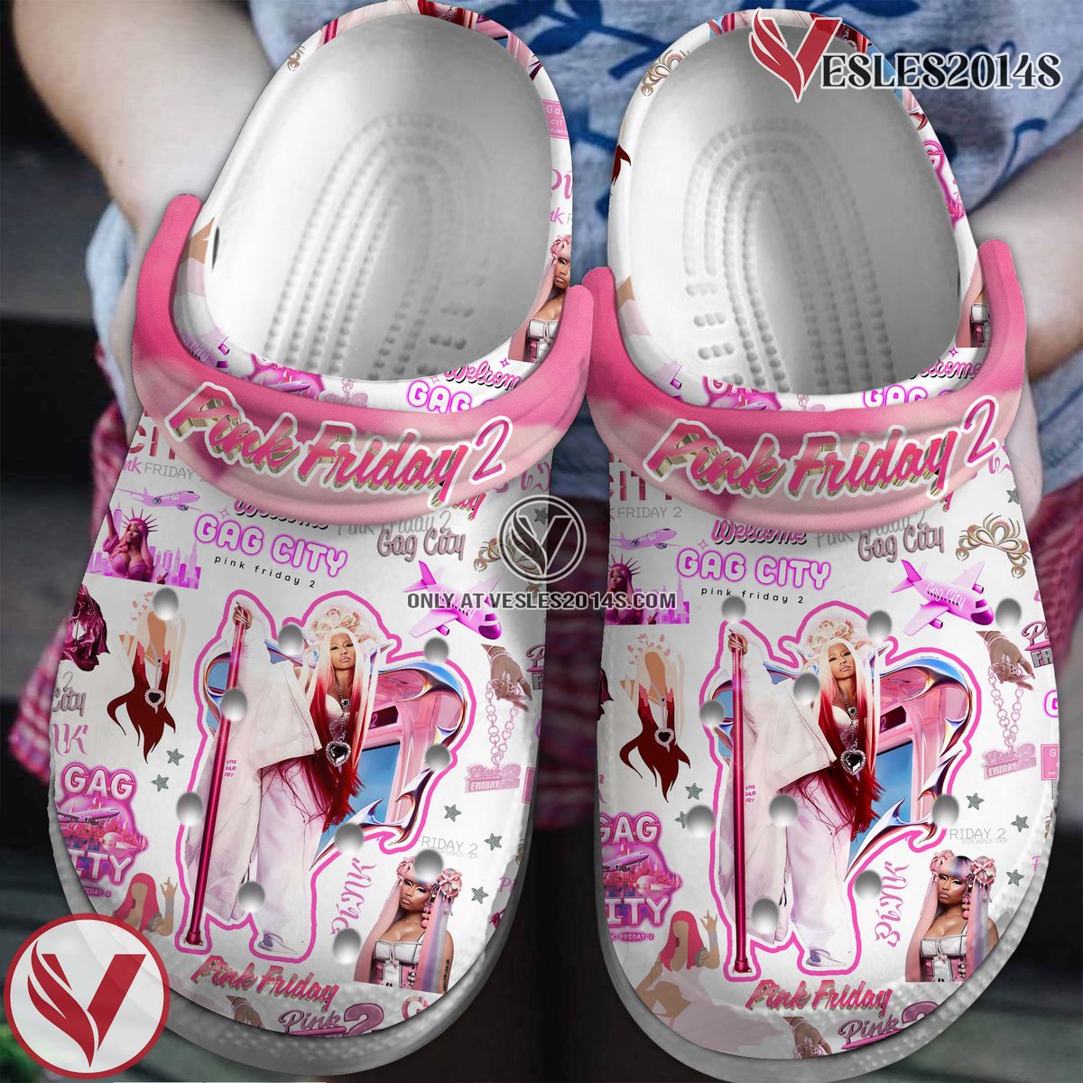 Nicki Minaj Rapper Music Crocs Crocband Clogs Shoes, Unique Gifts For Fans Style 4 - Vesles2014S