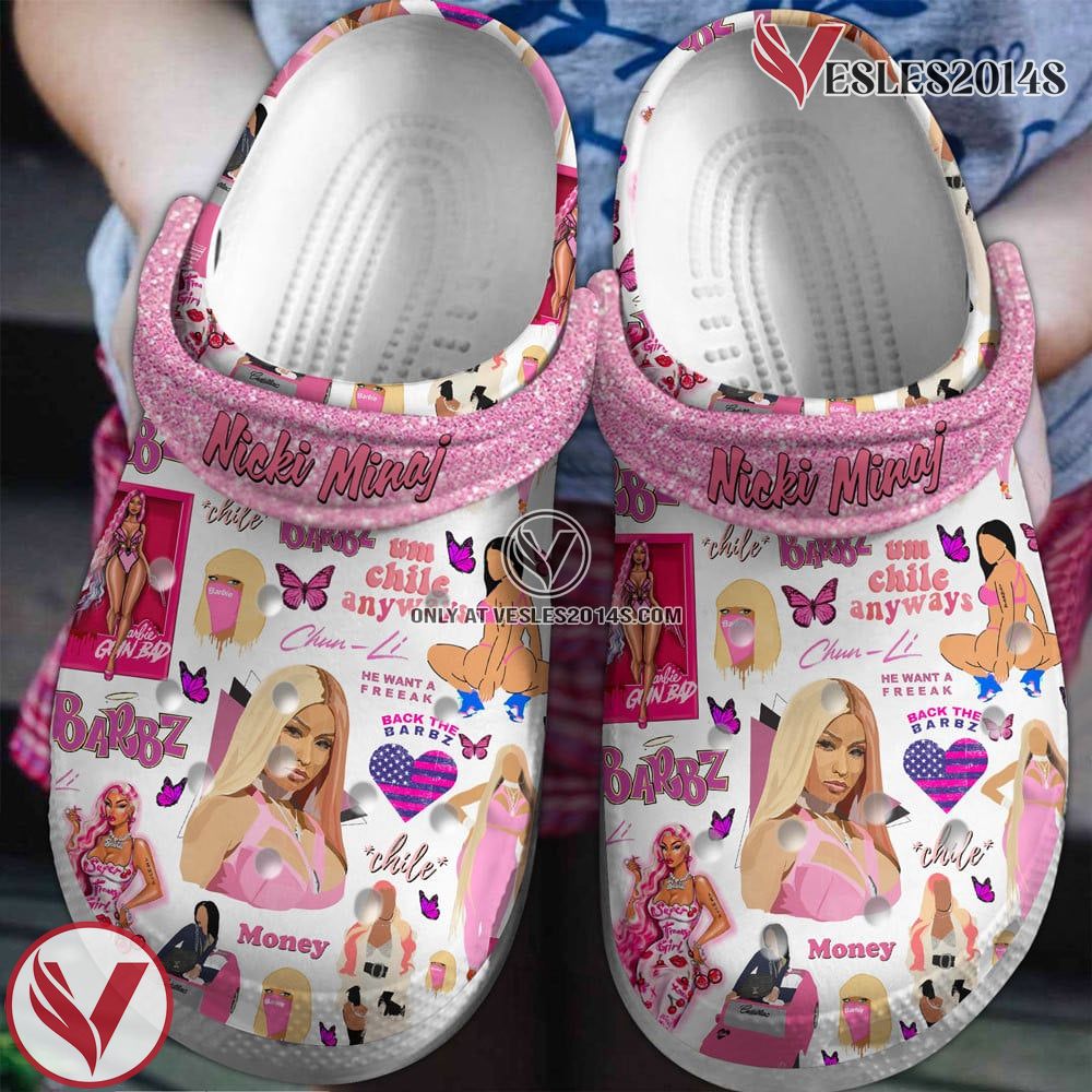 Nicki Minaj Rapper Music Premium Crocs Crocband Clogs Shoes, Unique Gifts For Fans - Vesles2014S