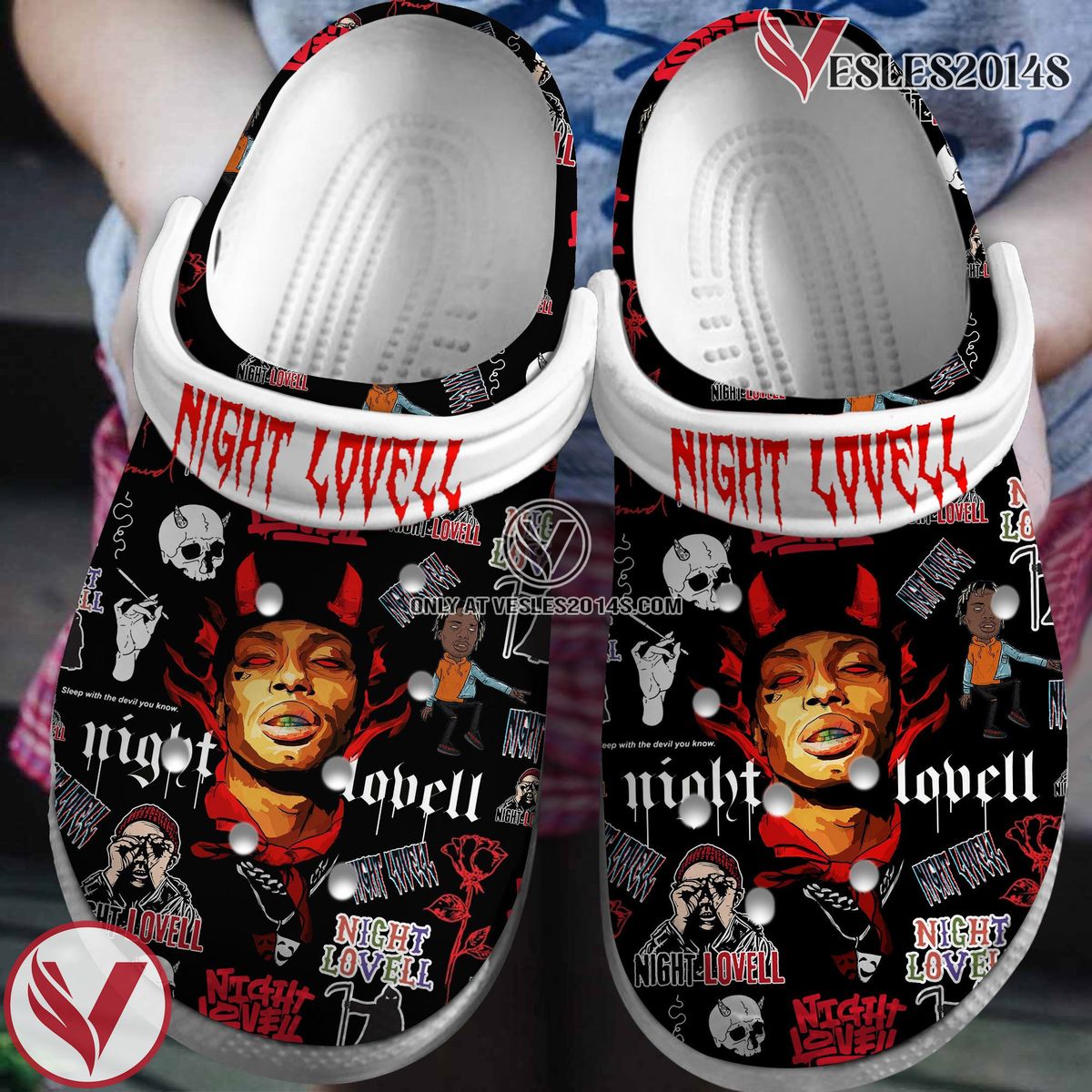 Night Lovell Music Crocs Crocband Clogs Shoes, Unique Gifts For Fans - Vesles2014S