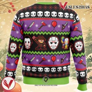 Nightmares on Halloween Ugly Christmas Sweater, Unique Christmas Gift For Fans - Vesles2014S 1