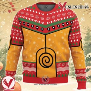 Nine-Tails Chakra Mode Naruto Ugly Christmas Sweater, Unique Christmas Gift For Fans - Vesles2014S