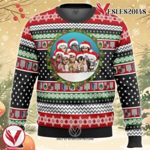 Nine Titans Attack on Titan Ugly Christmas Sweater, Unique Christmas Gift For Fans - Vesles2014S
