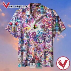 Nintendo Game Characters Collection Casual Hawaiian Shirt, Best Gifts For Summer Vesles2014S 1