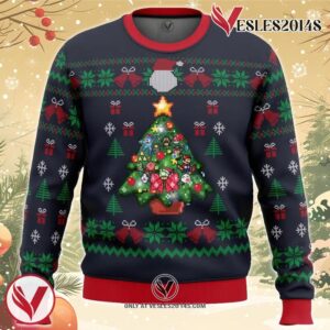 Nintendo Tree Ugly Christmas Sweater, Unique Christmas Gift For Fans - Vesles2014S