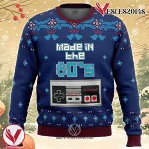 Nintendo made in the 80s Ugly Christmas Sweater, Unique Christmas Gift For Fans - Vesles2014S