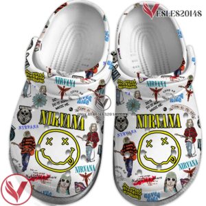 Nirvana Music Crocs Crocband Clogs Shoes, Unique Gifts For Fans Style 1 - Vesles2014S 2