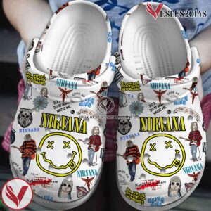 Nirvana Music Crocs Crocband Clogs Shoes, Unique Gifts For Fans Style 1 - Vesles2014S