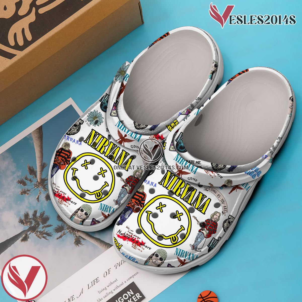 Nirvana Music Crocs Crocband Clogs Shoes, Unique Gifts For Fans Style 1 - Vesles2014S 4