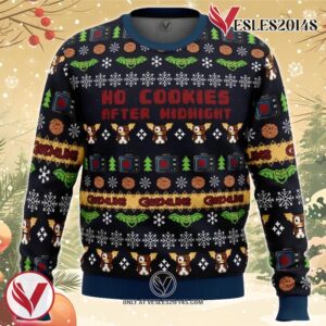 No Cookies After Midnight Gremlins Ugly Christmas Sweater, Unique Christmas Gift For Fans - Vesles2014S
