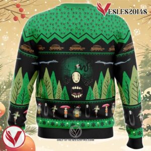 No Face Spirited Away Ugly Christmas Sweater, Unique Christmas Gift For Fans - Vesles2014S 1