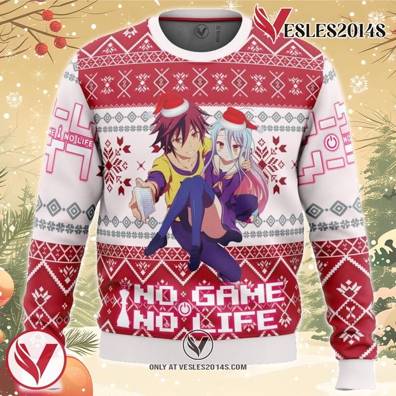 No Game No Life Alt Ugly Christmas Sweater, Unique Christmas Gift For Fans - Vesles2014S