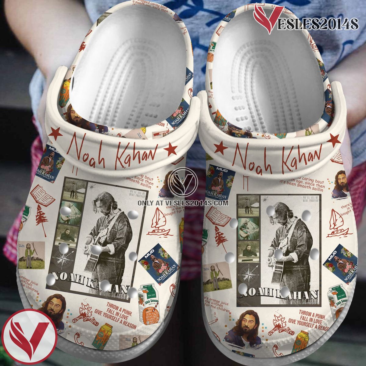 Noah Kahan Music Crocs Crocband Clogs Shoes, Unique Gifts For Fans Style 3 - Vesles2014S