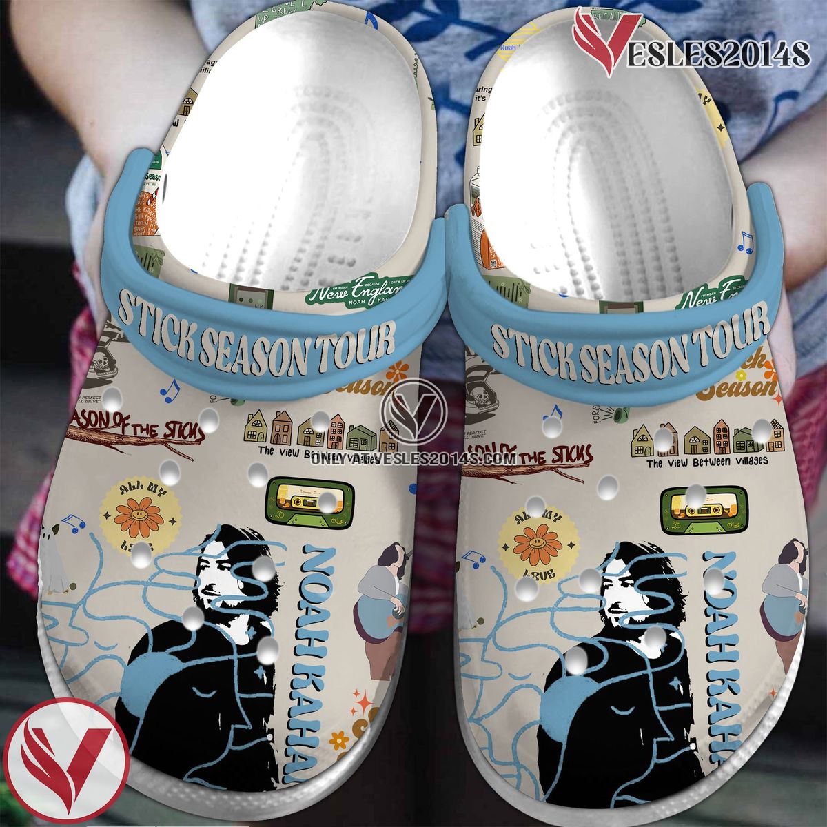 Noah Kahan Music Crocs Crocband Clogs Shoes, Unique Gifts For Fans Style 5 - Vesles2014S