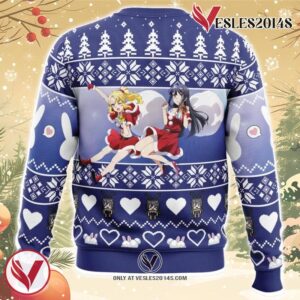 Nodoka & Mai Rascal Does Not Dream of Bunny Girl Senpai Ugly Christmas Sweater, Unique Christmas Gift For Fans - Vesles2014S 1