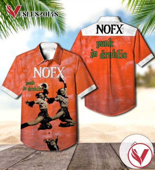 Nofx Punk In Drublic Album Cover Hawaiian Shirt, Best Gift For Music Lovers Vesles2014S
