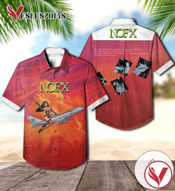 Nofx S And M Airlines Album Cover Hawaiian Shirt, Best Gift For Music Lovers Vesles2014S