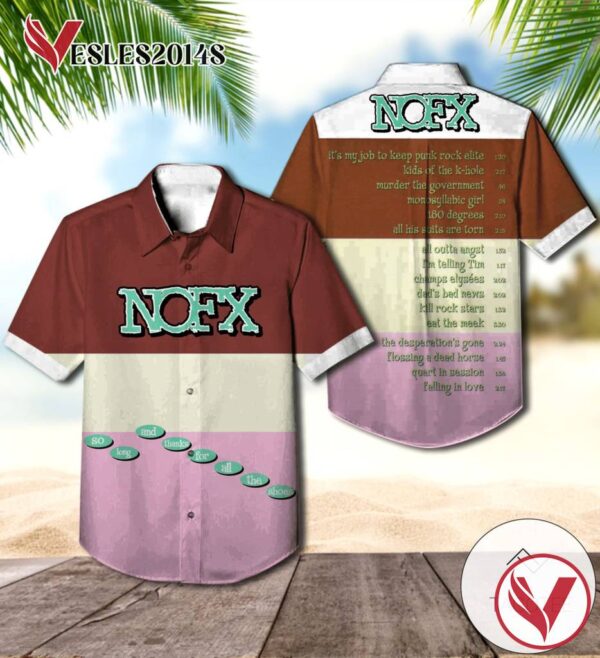 Nofx So Long And Thanks For All The Shoes Album Cover Hawaiian Shirt, Best Gift For Music Lovers Vesles2014S