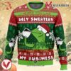 None Of My Business Kermit the Frog Ugly Christmas Sweater, Unique Christmas Gift For Fans - Vesles2014S