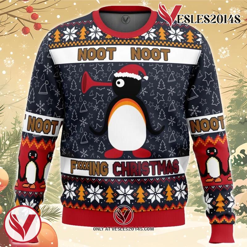 Noot Christmas Pingu Ugly Christmas Sweater, Unique Christmas Gift For Fans - Vesles2014S