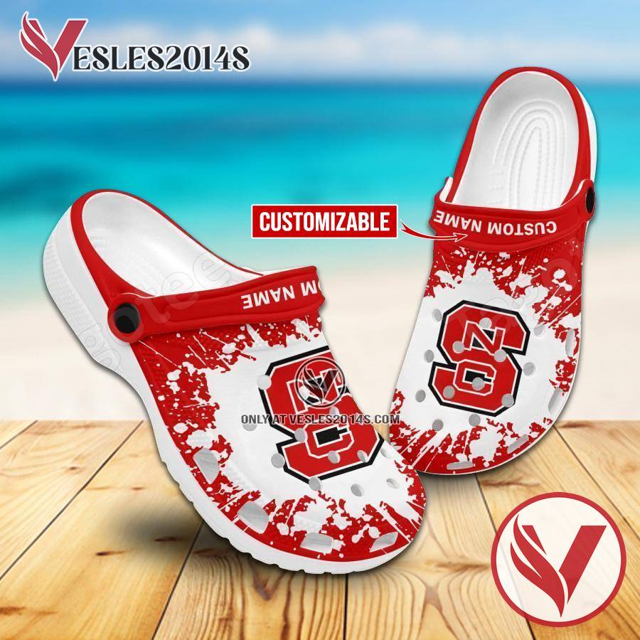 North Carolina State Logo Custom Crocs Shoes For Men And Women, Unique Clogs Shoes For Fans - Vesles2014S
