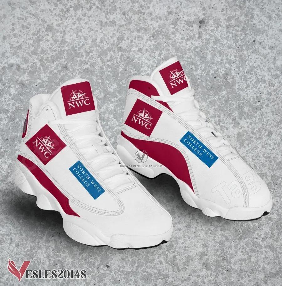 North-West College Logo Air Jordan 13 Shoes, Best Sneaker Gifts For Fans - Vesles2014s