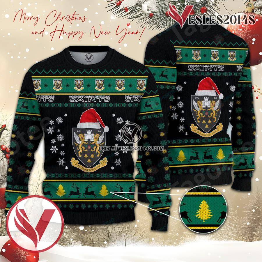 Northampton Saints Sport Ugly Christmas Sweater, Unique Gifts For Fans - Vesles2014aS 1
