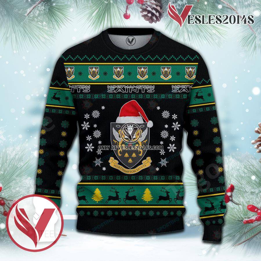 Northampton Saints Sport Ugly Christmas Sweater, Unique Gifts For Fans - Vesles2014aS 2