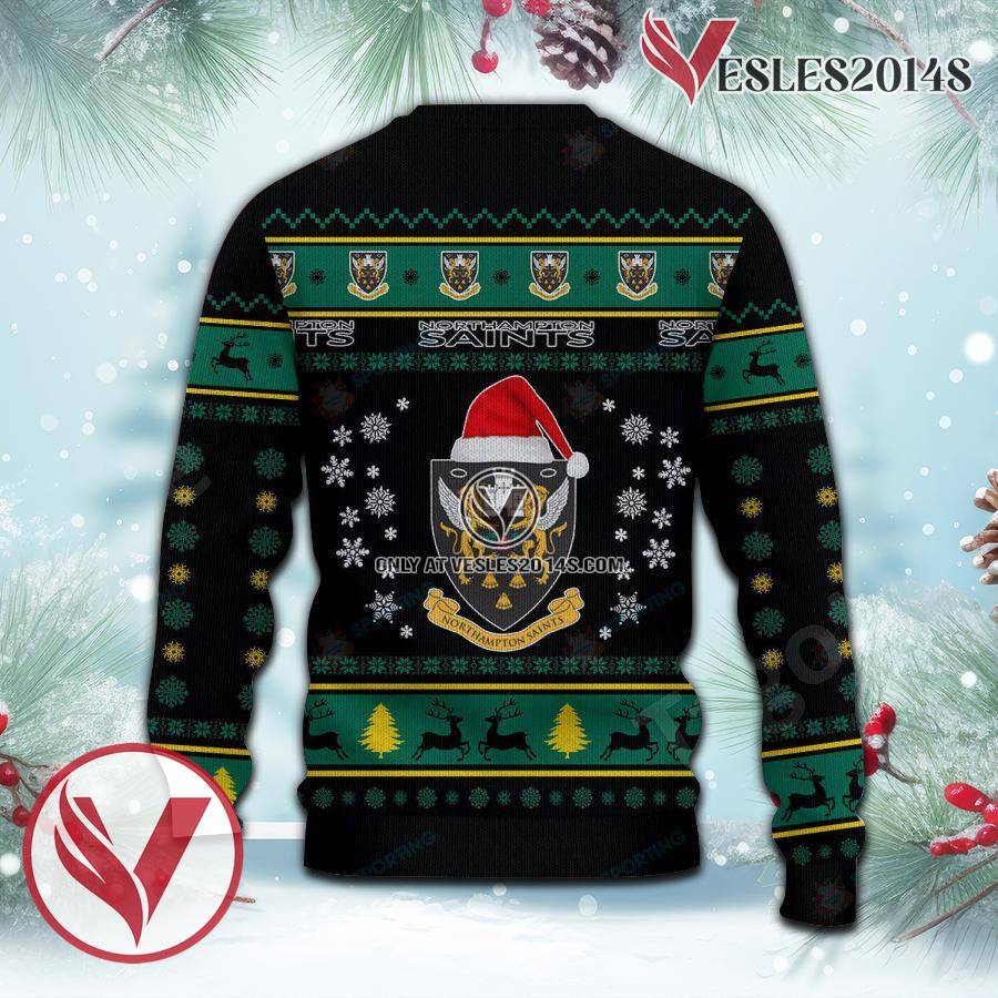 Northampton Saints Sport Ugly Christmas Sweater, Unique Gifts For Fans - Vesles2014aS 3