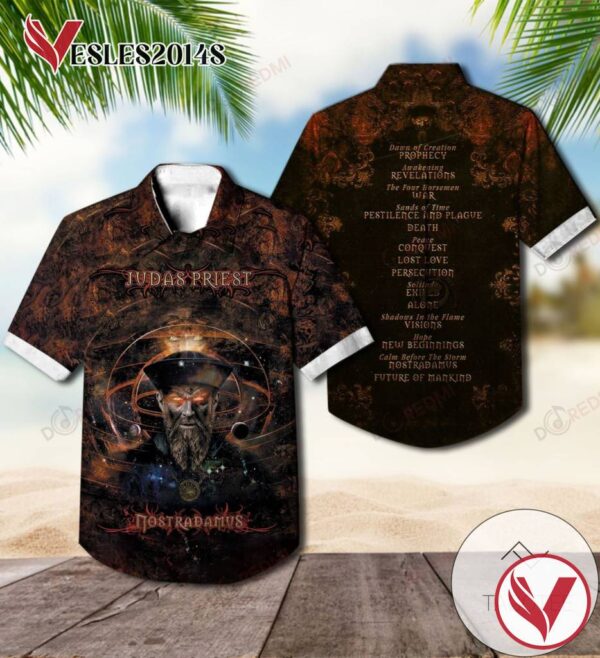 Nostradamus Studio Album By Judas Priest Hawaiian Shirt, Best Gift For Music Lovers Vesles2014S