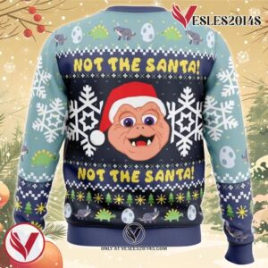 Not the Santa Dinosaurs Ugly Christmas Sweater, Unique Christmas Gift For Fans - Vesles2014S 1